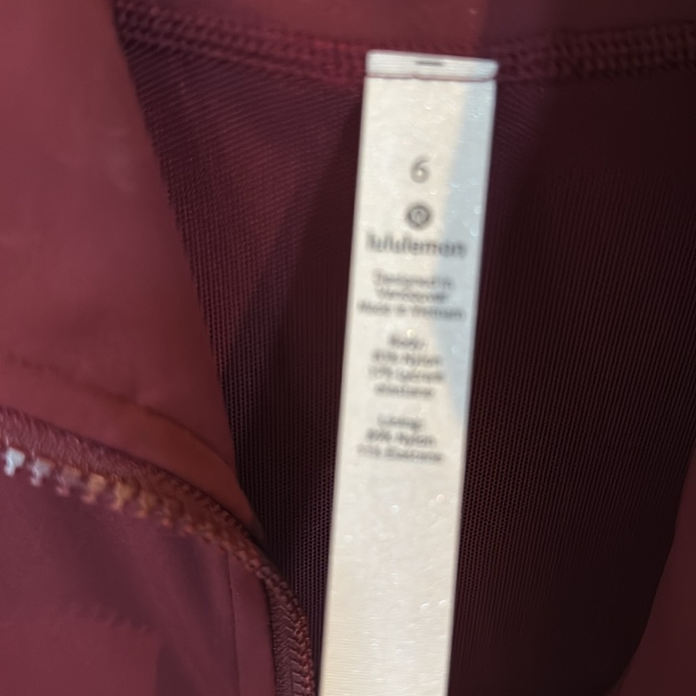 lululemon define jacket sz 6 Deep Ruby maroon burgundy - Picture 5 of 6